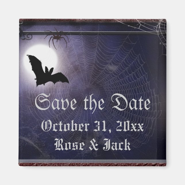 Halloween/Gothic fullt fladdermus-mall Magnet (Framsidan)