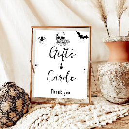 Halloween Gothic Gift och Cards bröllop-skylt Poster