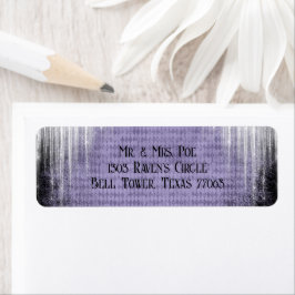 Halloween Gothic Ice Returadress Etikett