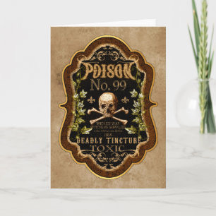 Halloween Gothic Skull och korsbenets beckpunkt Kort