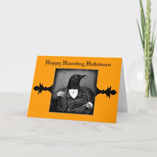 Halloween Gothic Victorian-kort eller inbjudan (Framsida)