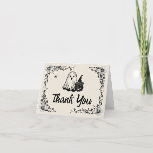 Halloween Gothic Vintage Baby Shower Tack Kort