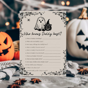 Halloween Gothic Vintage Vem Vet Pappa Bäst Spel