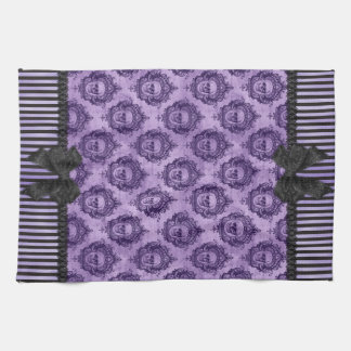 Halloween gotisk barock döskallarhandduk kökshandduk