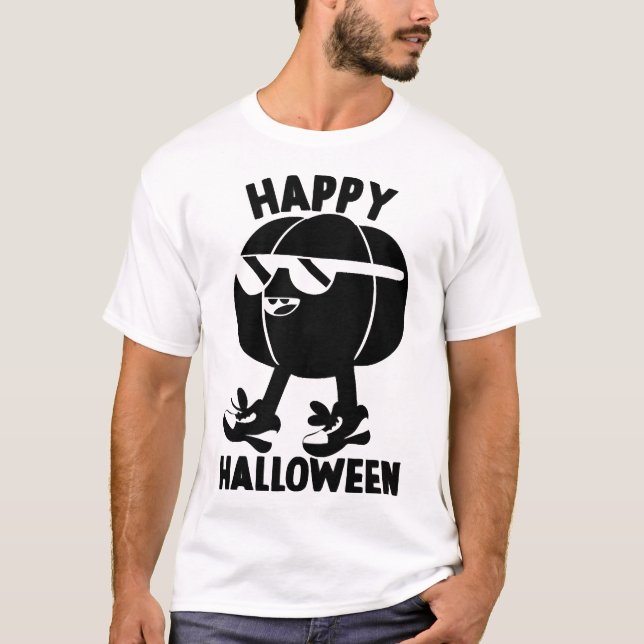 Halloween Gott Halloween Pumpa T Shirt (Framsida)