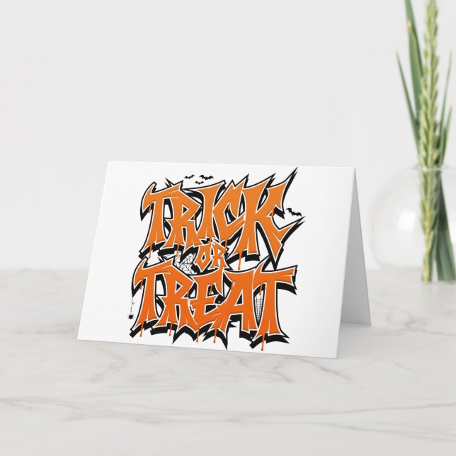Halloween Graffiti Kort (Framsida)
