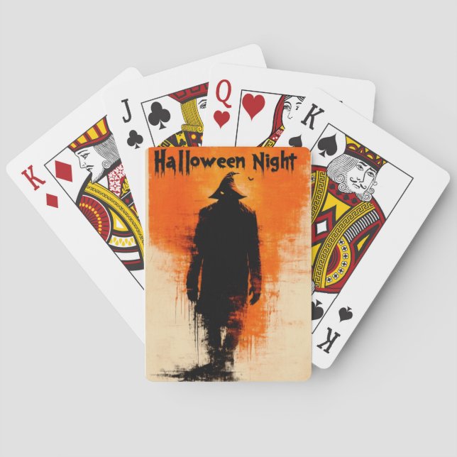 Halloween-grafik - 1960-talet Poster Vibes Casinokort (Baksidan)