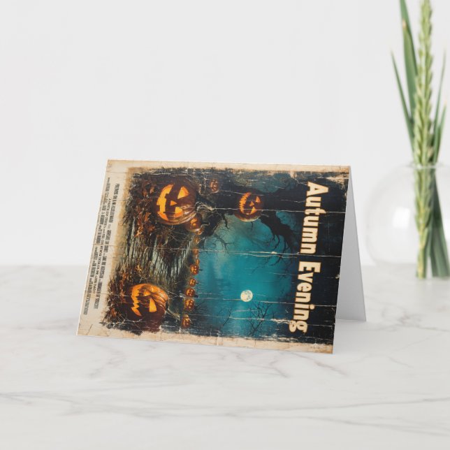 Halloween-grafik - Säsong 1960-talet inspirerad Kort (Framsida)