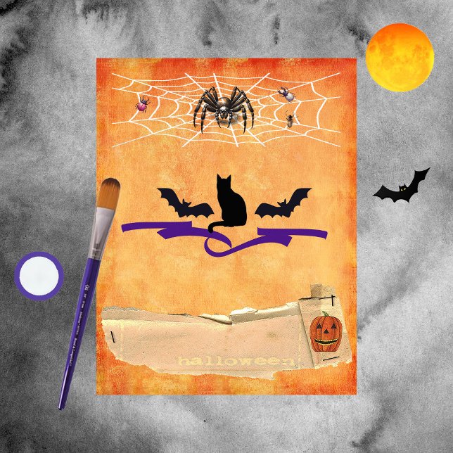 Halloween Gräns-skrapbook Lakan (Skapare uppladdad)