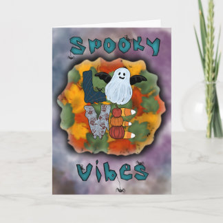 Halloween gratulationskort kort