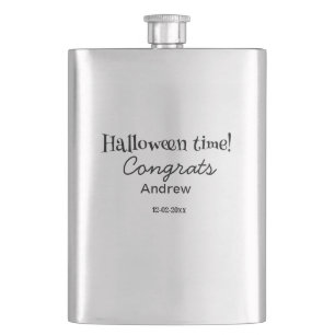 Halloween gratulerar lägga till namn datum år exam fickplunta