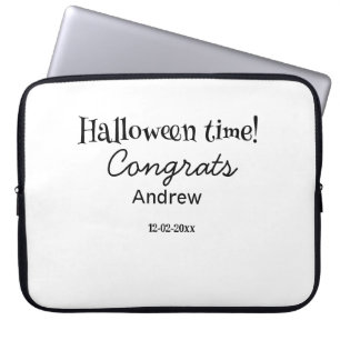 Halloween gratulerar lägga till namn datum år exam laptop fodral