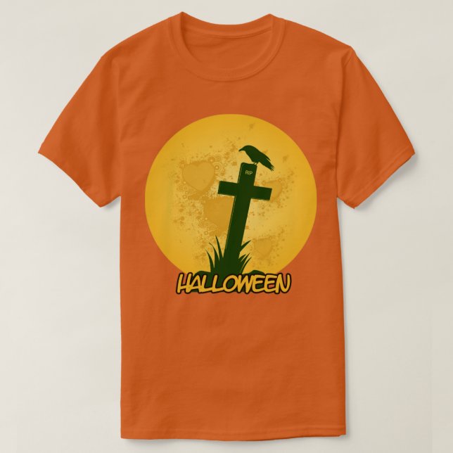 Halloween-grav T Shirt (Design framsida)