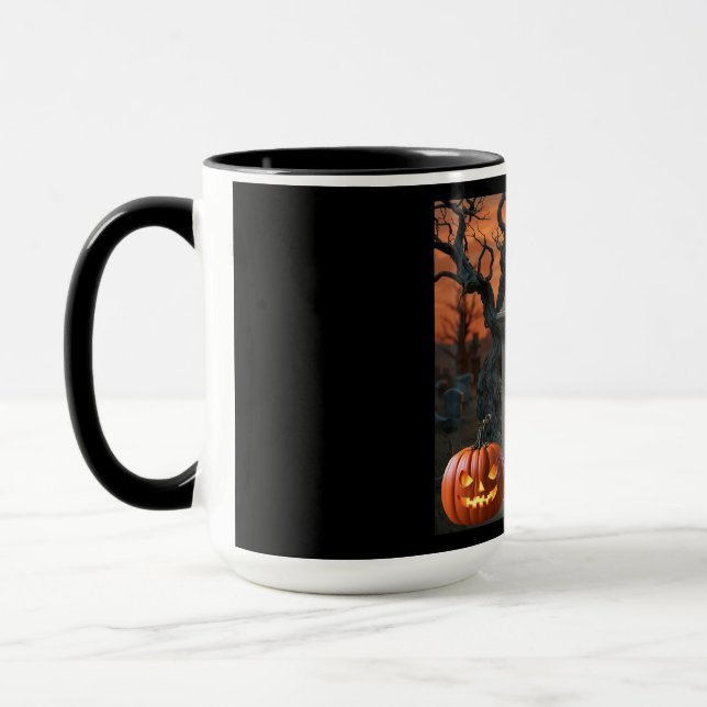 Halloween gravestone humor ’D Compose’ Mugg (Vänster)