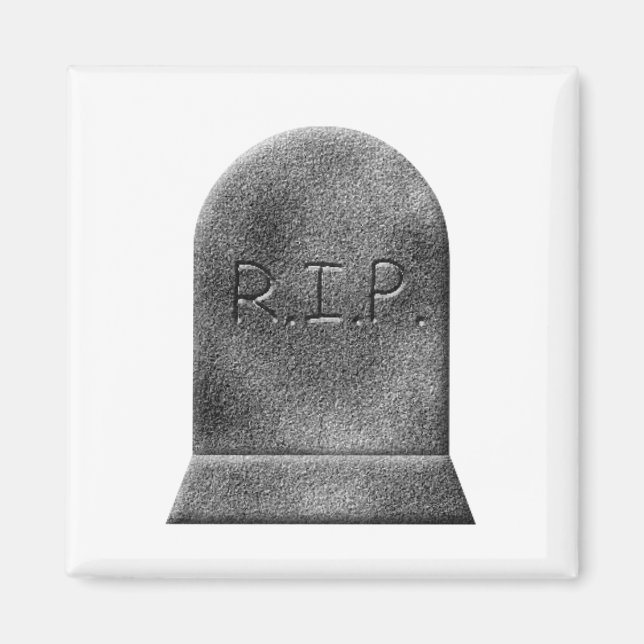 Halloween gravestone-upplopp magnet (Framsidan)