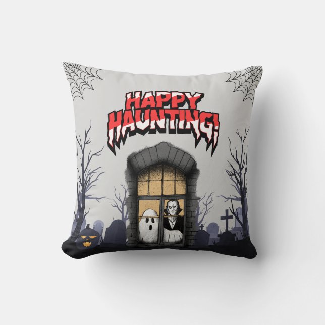 Halloween Graveyard Decor Kudde (Framsida)