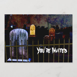 Halloween Graveyard Party-inbjudan Inbjudningar