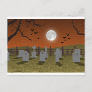 Halloween: Graveyard Scene: Vykort