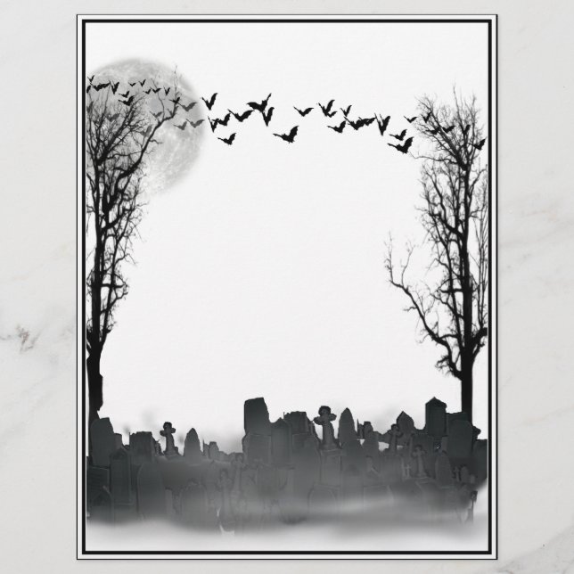 Halloween Graveyard Silhouette (Framsida)