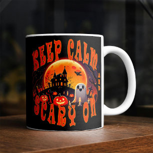 Halloween graveyard söt Ghost och Jack-O-Lanternor Kaffemugg