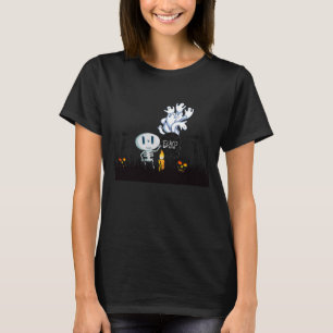 Halloween Graveyard Spooky Cute Skeleton & Spöken Tee