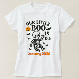 Halloween Gravid Baby-aviseringsstart förfaller T Shirt