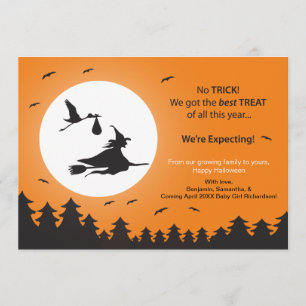 Halloween Gravid-meddelande Meddelande