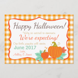 Halloween gravid-meddelande Pumpkin Meddelande