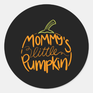 Halloween Gravid S Mamma Little Pumpkin Runt Klistermärke