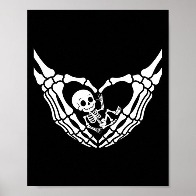 Halloween-gravida Baby Skeleton-talessäsong ny Poster (Framsidan)