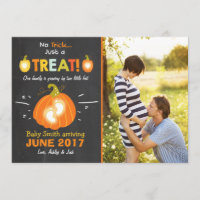 Halloween-gravidens meddelande Bus eller godis