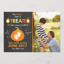 Halloween-gravidens meddelande Bus eller godis