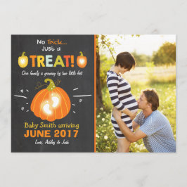 Halloween-gravidens meddelande Bus eller godis