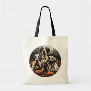 Halloween Great dane Hundar Jack o lantern Tygkasse