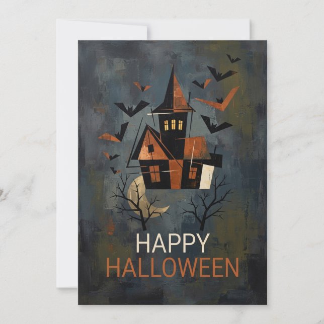 Halloween Greeting Card Kort (Framsida)