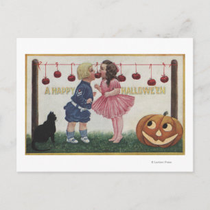 Halloween GreetingApples på sträng Vykort