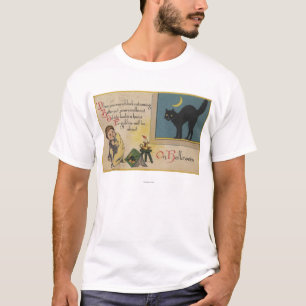 Halloween GreetingBlack katt T Shirt
