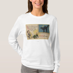 Halloween GreetingBlack katt Tee Shirt