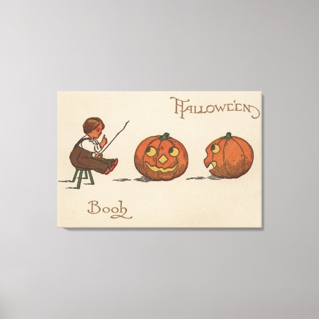 Halloween GreetingBook Canvastryck (Framsida)