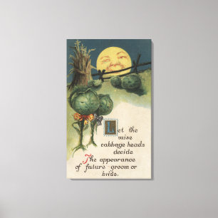 Halloween GreetingCabbage Anthropomorphism Canvastryck