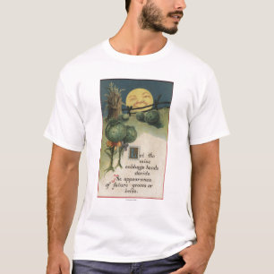 Halloween GreetingCabbage Anthropomorphism T-shirt