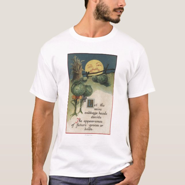 Halloween GreetingCabbage Anthropomorphism T-shirt (Framsida)