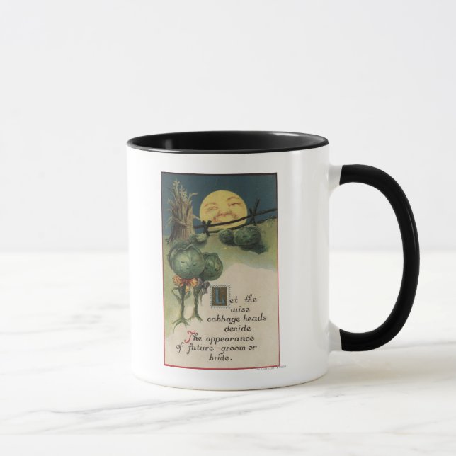 Halloween GreetingCabbage Antropomorfism Mugg (Höger)