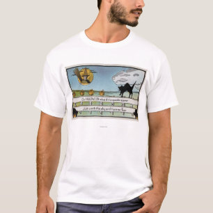 Halloween GreetingCat på staket Tee Shirt