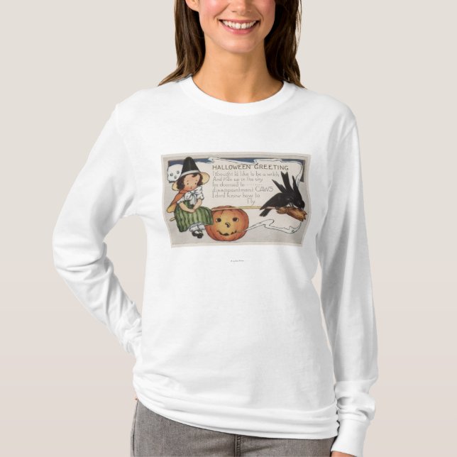 Halloween GreetingCrows Tee (Framsida)