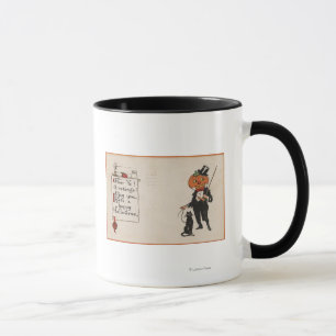 Halloween GreetingJack-NOLLA-Lykta i Tux Mugg