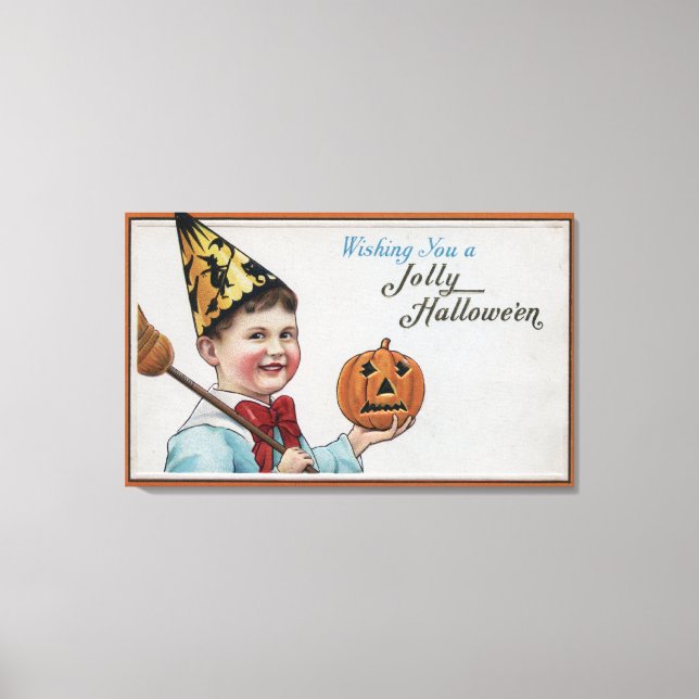 Halloween GreetingJolly Halloween Canvastryck (Framsida)
