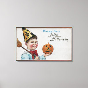 Halloween GreetingJolly Halloween Canvastryck