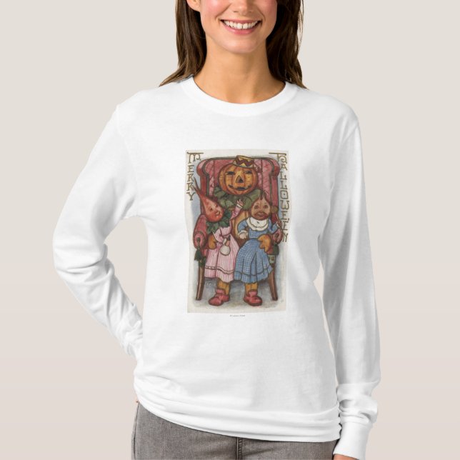 Halloween GreetingTurnip huvud T Shirt (Framsida)