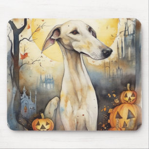 Halloween Greyhound med pumpor Scary Musmatta
